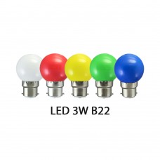 FFLIGHTING 3W, 5W LED Colours Bulb 